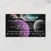 Keltische Paarse Galaxy Cluster Space Balloons Visitekaartje (Achterkant)