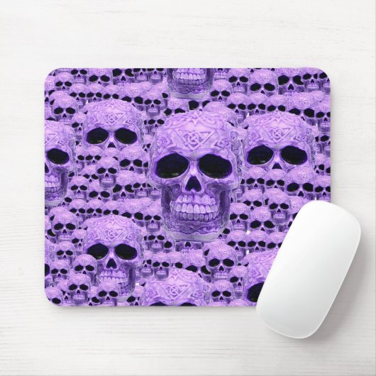 Keltische paarse schedelcollage muismat (Met muis)