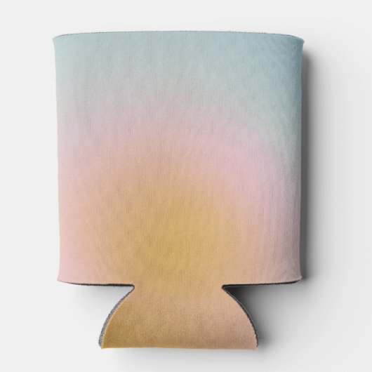 Keltische pasta Blue Roze gradiënt bruiloft Blikjeskoeler (Achterkant)