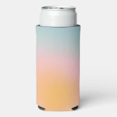 Keltische pasta Blue Roze gradiënt bruiloft Seltzer Blikjeskoeler (Seltzer Achterkant)