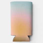 Keltische pasta Blue Roze gradiënt bruiloft Seltzer Blikjeskoeler (Achterkant)