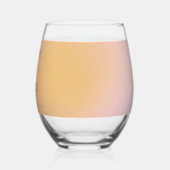 Keltische pasta Blue Roze gradiënt bruiloft Wijnglas Zonder Voet (Links)