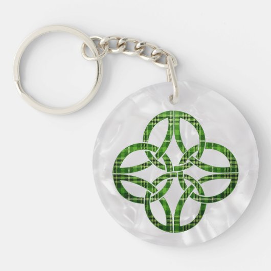 Keltische Plaid Knoop Sleutelhanger (Voorkant)