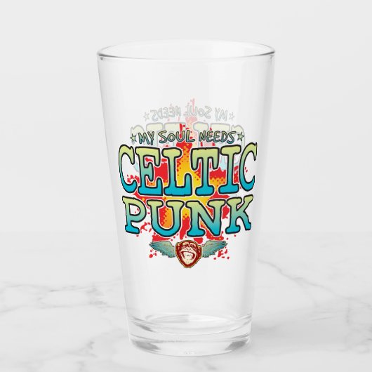 Keltische Punk Soul Glass Tumbler (Voorkant)