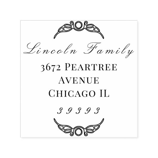 Keltische rand, script fonts zelfinktende stempel (Design)