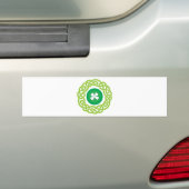 KELTISCHE RING met SHAMROCK Bumpersticker (Op auto)
