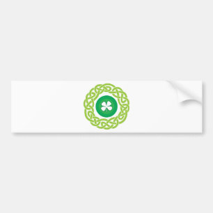 KELTISCHE RING met SHAMROCK Bumpersticker