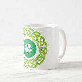 KELTISCHE RING met SHAMROCK Koffiemok (Voorkant rechts)