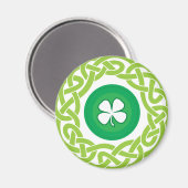 KELTISCHE RING met SHAMROCK Magneet (Voorkant / Achterkant)