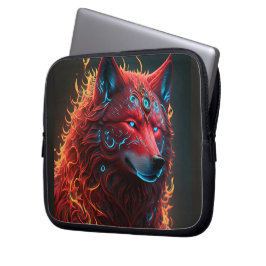 Keltische rode wolf laptop sleeve