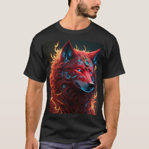 Keltische rode wolf t-shirt