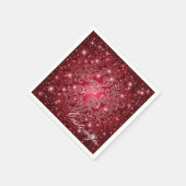 Keltische Rode Zwemmen en Stars Napkins Servet (Hoek)