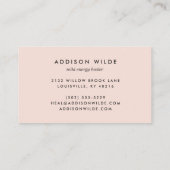 Keltische Roos Gold Crescent Moon Stars Logo Klantenkaartje (Achterkant)