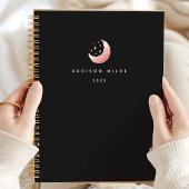 Keltische Roos Gold Crescent Moon Stars Logo Planner