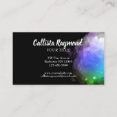 Keltische ruimte Galaxy en sterren Visitekaartje (Achterkant)