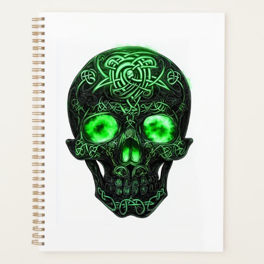 Keltische Rune Schedel Planner (Voorkant)