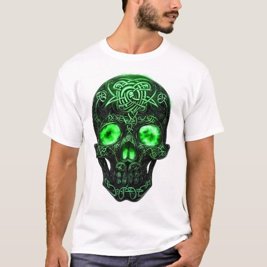 Keltische Rune Schedel T-shirt (Voorkant)