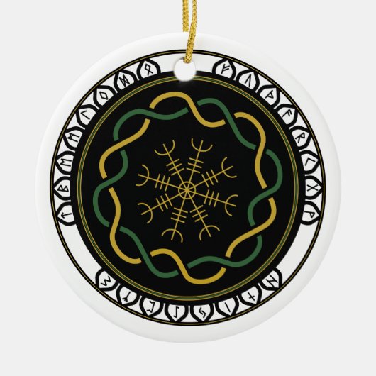 Keltische Runen 3 Ornament (Rond) (Voorkant)