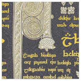 Keltische sampler in gouden gradiënten stof