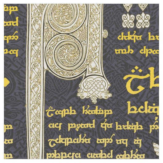 Keltische sampler in gouden gradiënten stof (Close Up)