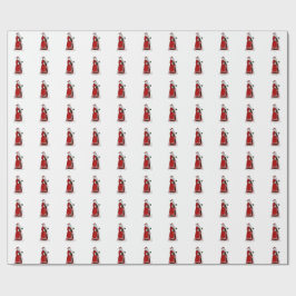 Keltische Santa Claus Wrapping Paper Cadeaupapier