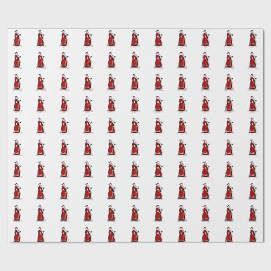 Keltische Santa Claus Wrapping Paper Cadeaupapier (Vlak)