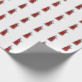 Keltische Santa Claus Wrapping Paper Cadeaupapier (Hoek)