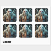 Keltische Sasquatch Vierkante Sticker (Vel)