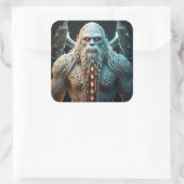 Keltische Sasquatch Vierkante Sticker (Tas)
