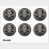 Keltische schedel & Crossbones Stickers (Vel)