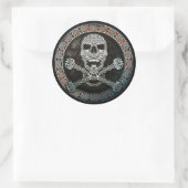 Keltische schedel & Crossbones Stickers (Tas)