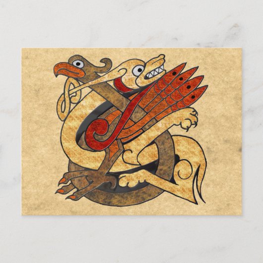 Keltische Schepselen Briefkaart (Voorkant)