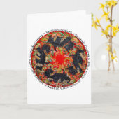 Keltische Schotse Terriër Medaillon Kaart (Gele Bloem)