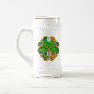 Keltische Shamrock Erfgoed Symbool Iers Geïnspiree Bierpul