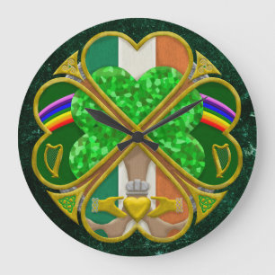 Keltische Shamrock Erfgoed Symbool Iers Geïnspiree Grote Klok