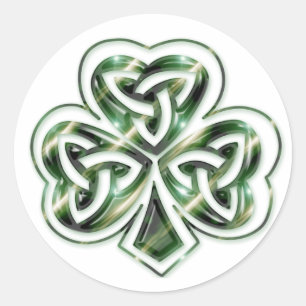 Keltische Shamrock :: Groene Ruimte Design Sticker