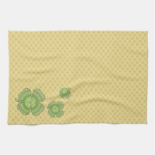 Keltische Shamrock handdoek (Horizontaal)