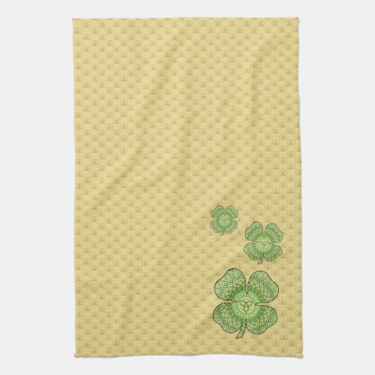 Keltische Shamrock handdoek (Verticaal)