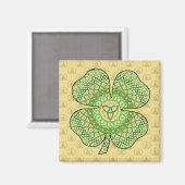 Keltische Shamrock Magneet (Voorkant / Achterkant)