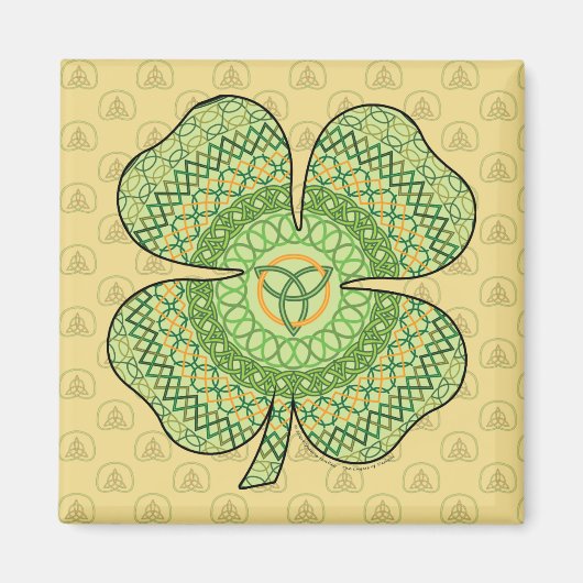 Keltische Shamrock Magneet (Voorkant)