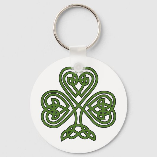 Keltische Shamrock - St. Patrick's Day Sleutelhanger (Voorkant)