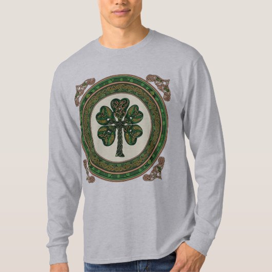 Keltische Shamrock Tree of Life - St. Patrick's Da T-shirt (Voorkant)