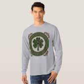 Keltische Shamrock Tree of Life - St. Patrick's Da T-shirt (Voorkant volledig)