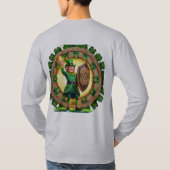 Keltische Shamrock Tree of Life - St. Patrick's Da T-shirt (Achterkant)