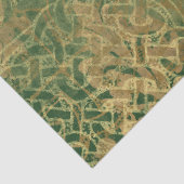 Keltische Smaragd Iers Tissuepapier (Detail)