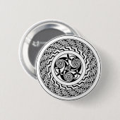 Keltische spiraal ronde button 5,7 cm (Voorkant /achterkant)