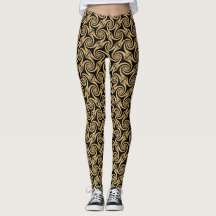 Keltische spiraalvormige leggings van Bannigan Art