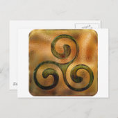 keltische spiraalvormingen briefkaart (Voorkant / Achterkant)