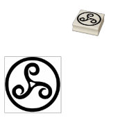 Keltische spiralen Art Stamp Rubberstempel (Gestempeld)