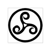 Keltische spiralen Art Stamp Rubberstempel (Afrduk)